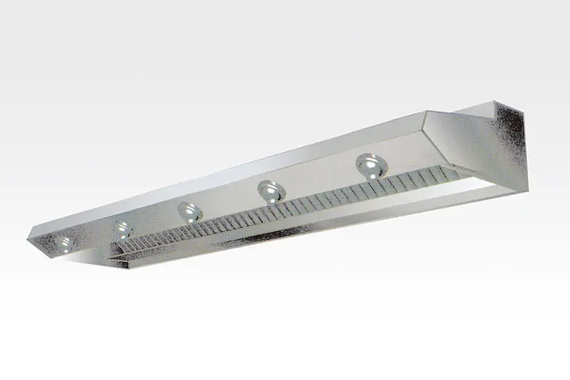 Small and medium-sized oil fume separation belt with fresh air exhaust hood