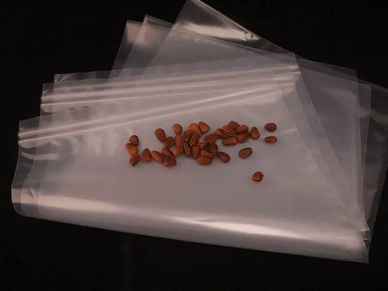 透明双夹链自封口袋