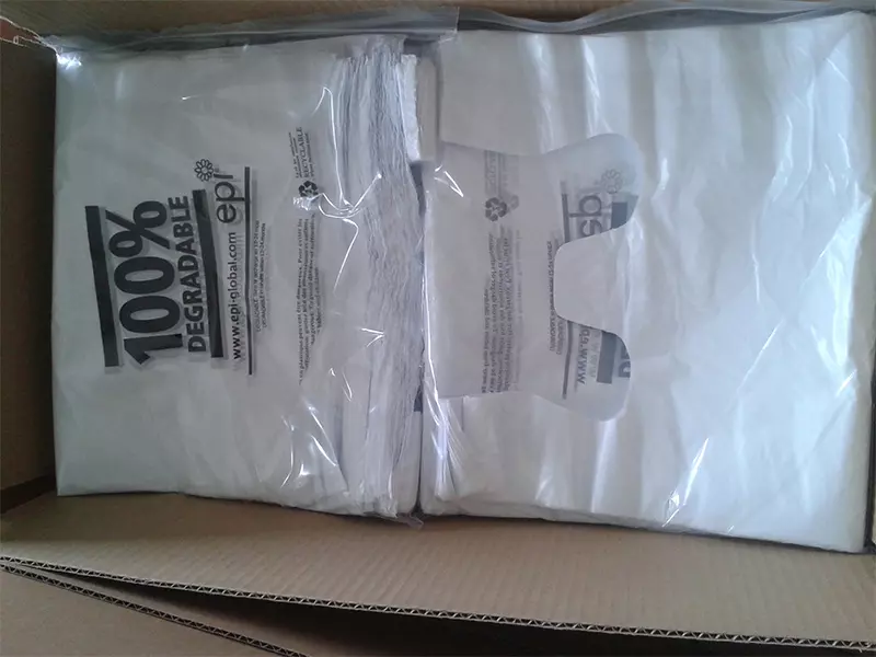 Packaging for T-shirt bag