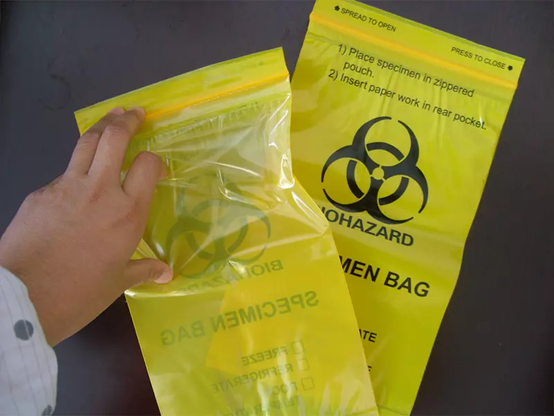 Colorful 3-layer specimen bag