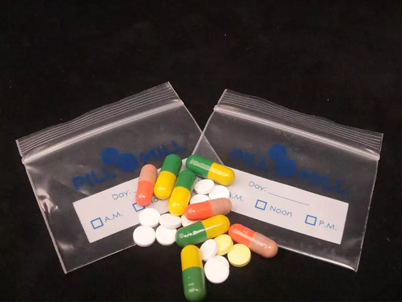Medecine zip lock bag
