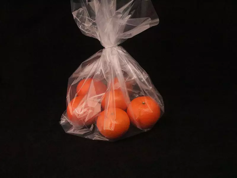 Side guessted bottom seal flat poly bag