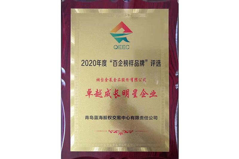 “Hundred Enterprises Role Model Brand” Outstanding Growth Star Enterprise “Hundred Enterprises Role Model Brand” Outstanding Growth Star Enterprise