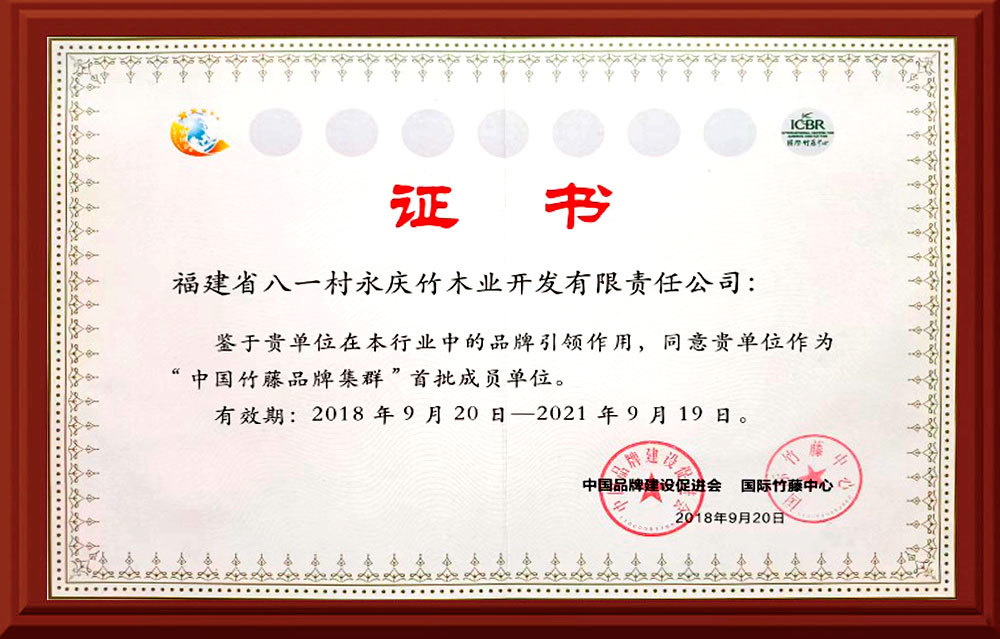 中国竹藤品牌集群首批成员单位 中国竹藤品牌集群首批成员单位