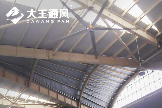Steel structure large fan installation