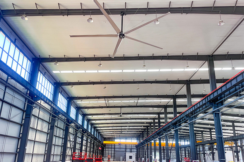 HVLS Fan Enhancing Efficiency and Product Preservation in Indonesian Retail Warehouses