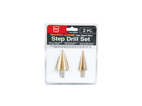 2 pieces STEP DRILLS SET