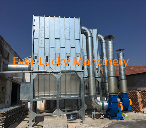 negative pressure pulse bag filter dust collector for diversified wood products company