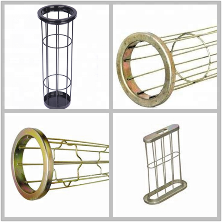 industrial dust collector bag filter cages with venturi tube