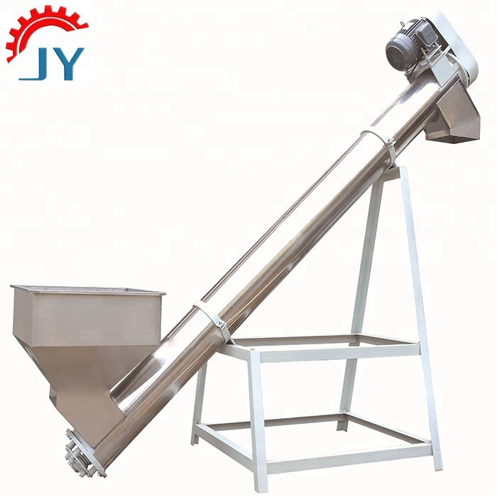 Stainless steel inclined screw conveyor