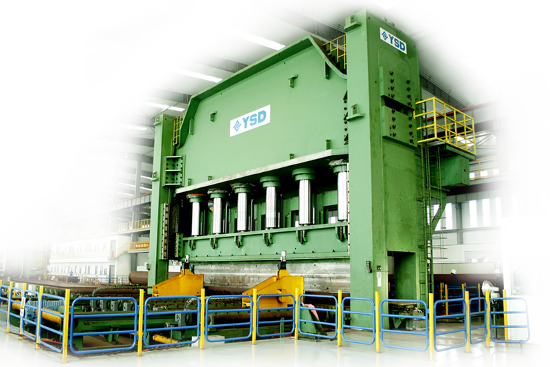 Large straight seam tube forming equipment