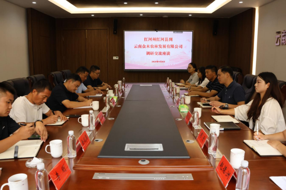 红河县与云南众木农林共探八角振兴路