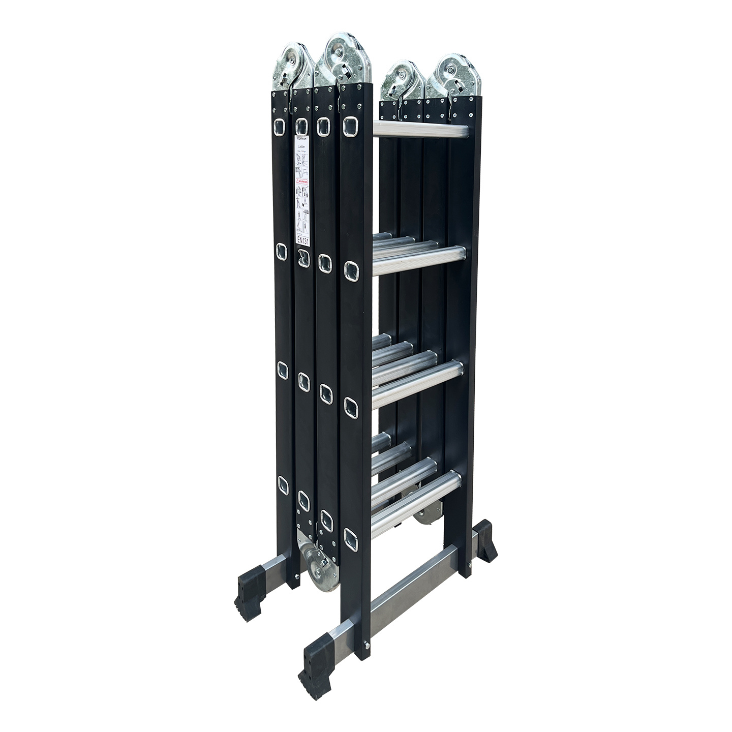 Black four-fold ladder