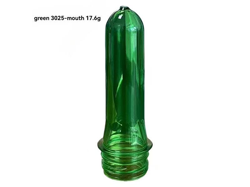 Green 3025-mouth 17.6g PET bottle preform