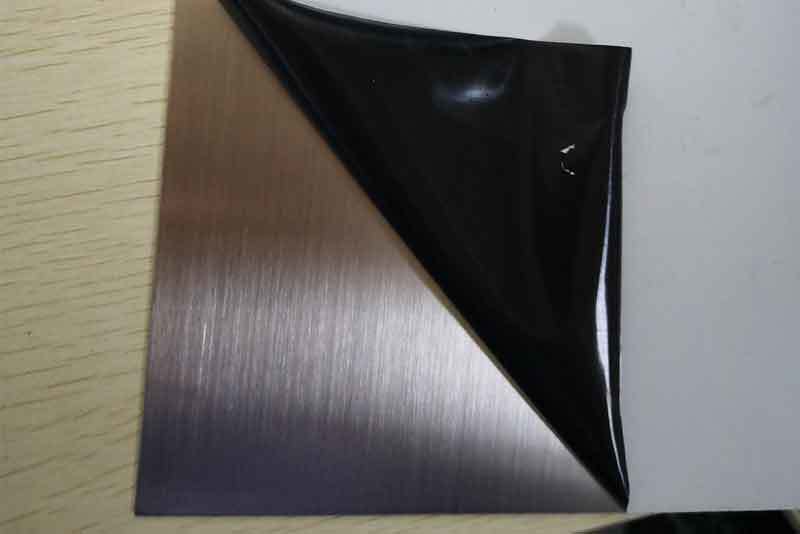 brushed steel plate