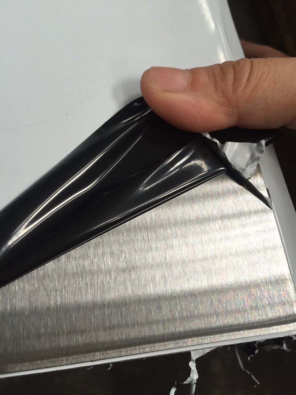 brushed stainless sheet
