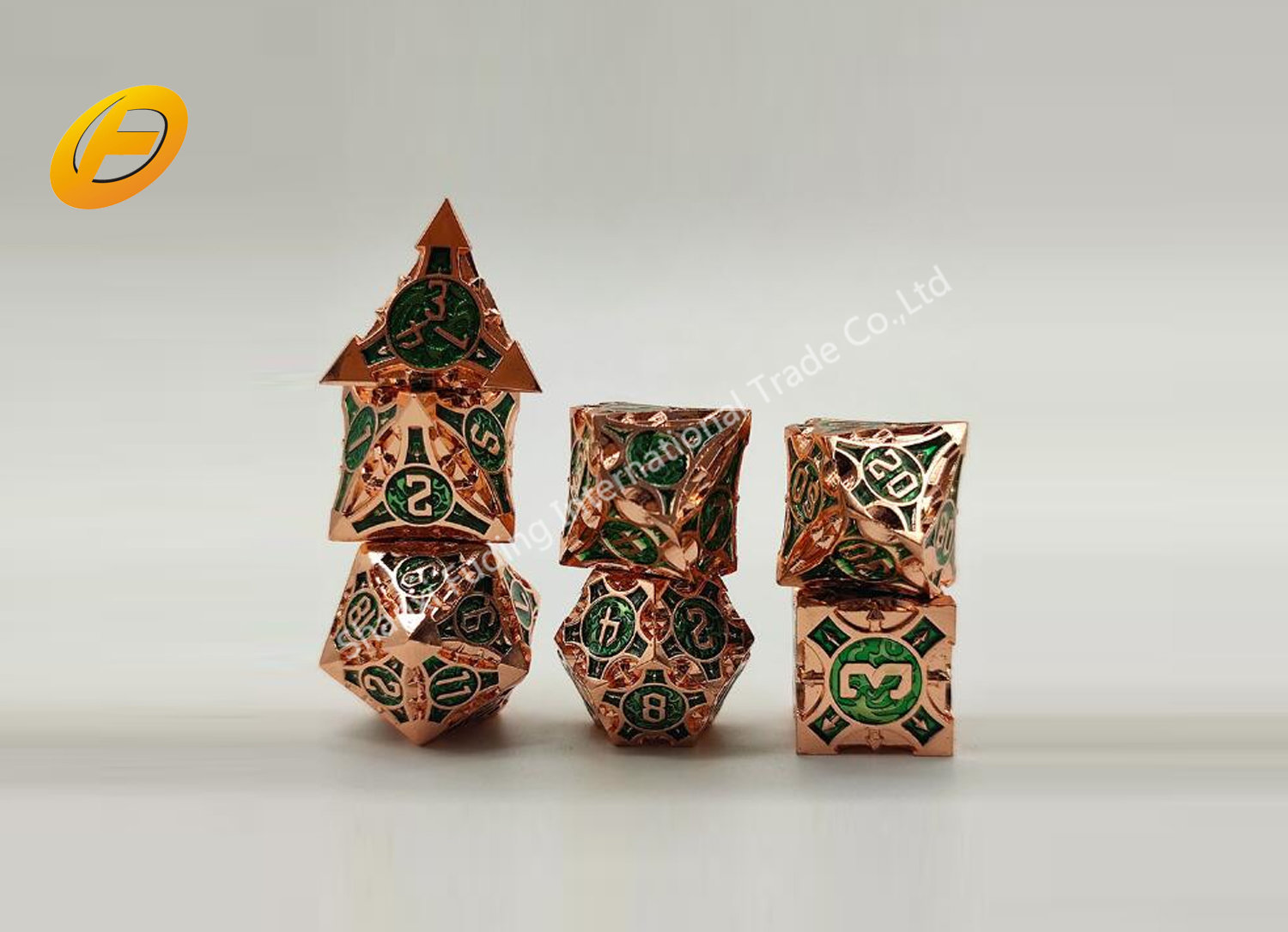 Zinc Alloy Metal Dice Set