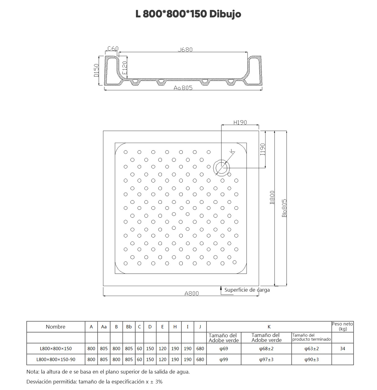 L800×800×150