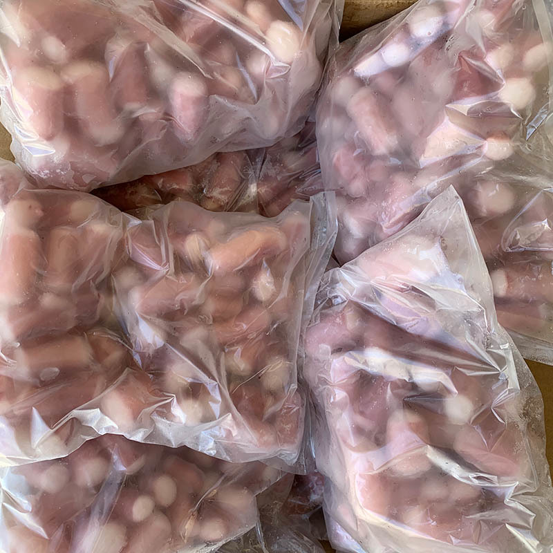 Wholesale Supplier Frozen squid cube for BBQ squid tentacle dice