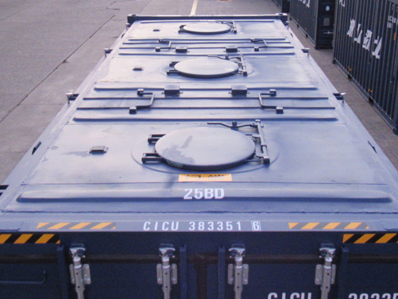 20'HC 35 Ton Railway Dry Bulk Container (Hard Open Top with Round Hatches)