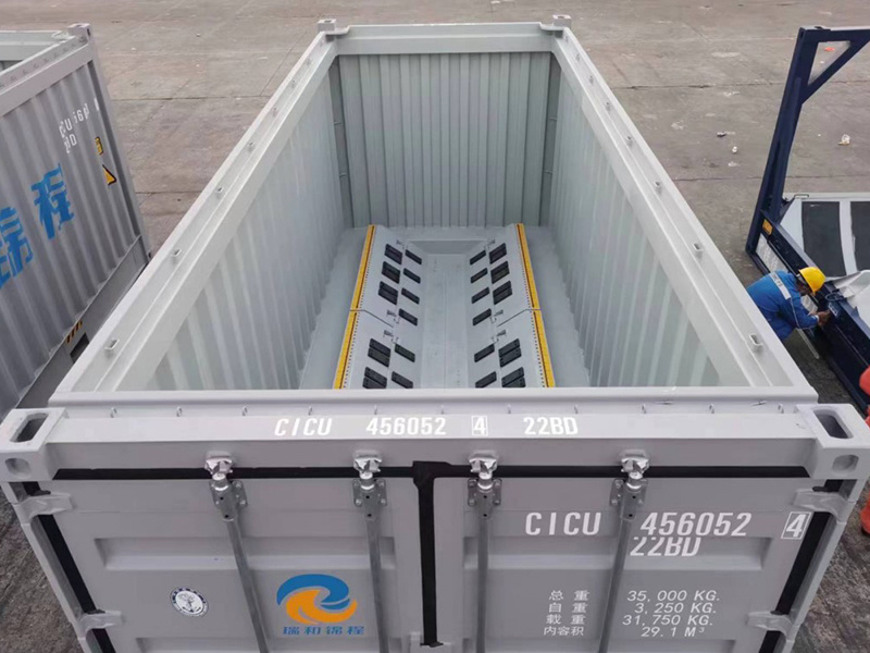 20’GP 35-ton coil steel container (soft open top)