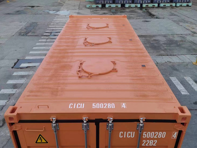 20 'GP 35 Ton Railway Dry Bulk Container(Round Hatches)