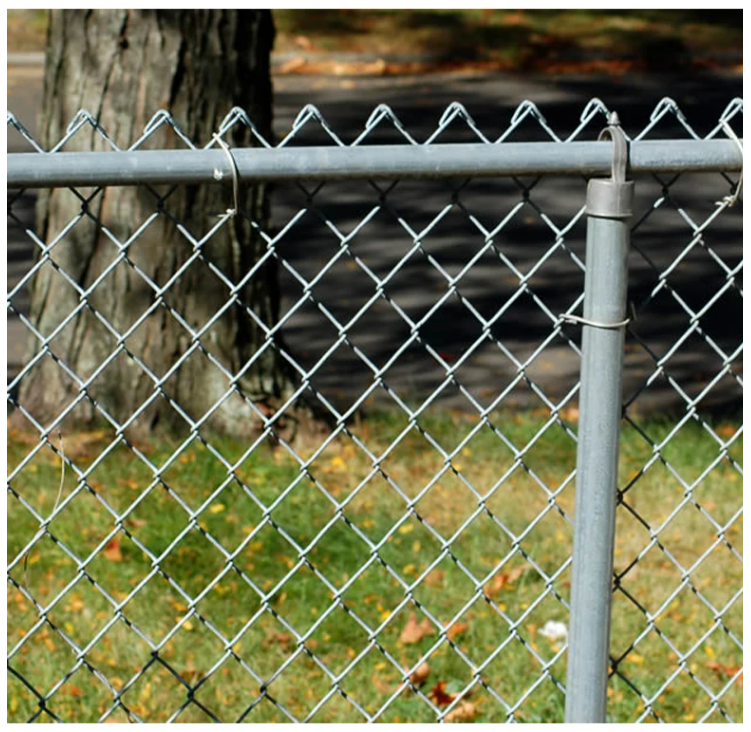 6 foot 5 foot Galvanized Diamond Fence Cyclone Fence Manual Operated Chain Link Wire Mesh Fence