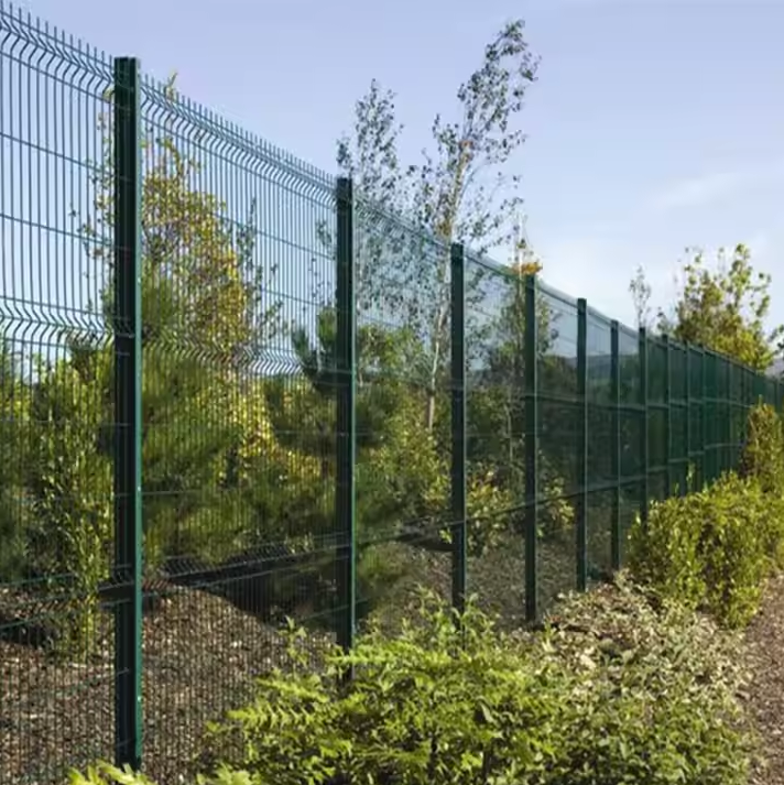 Galvanized 3D Curved Fencing Sport Fence Triangle Bend PVC Coated Welded Wire Mesh Panel Garden Security Fence