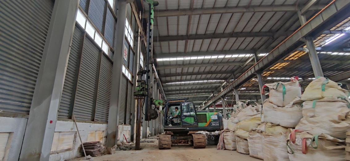 Small space construction weapon-Taiheng foundation KR90A Luoyang workshop foundation reinforcement project performance is excellent.