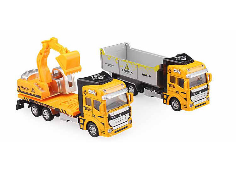 Four way remote control alloy trailer truck (Engineering mixer truck)