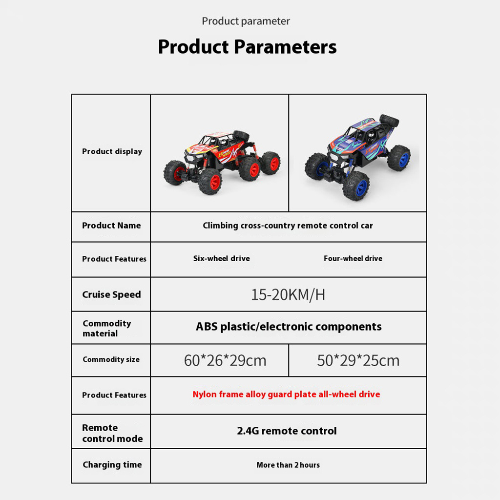 ZG9307J-1 (alloy) six wheel drive off-road climbing vehicle 2.4G