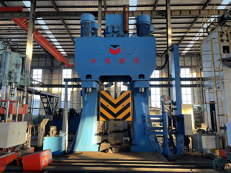 1st 8t U-frame CNC fully hydraulic die forging hammer working in Shangdong
