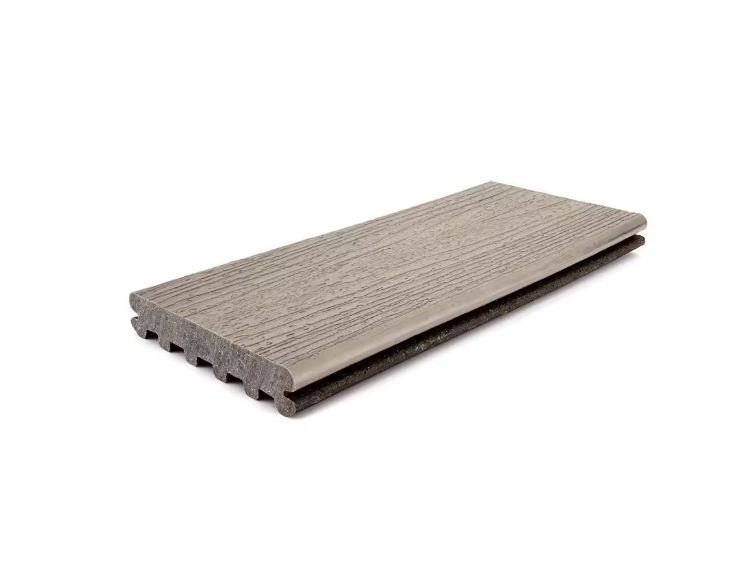 Rocky Harbor Grooved Edge Grey WPC Composite Deck Board