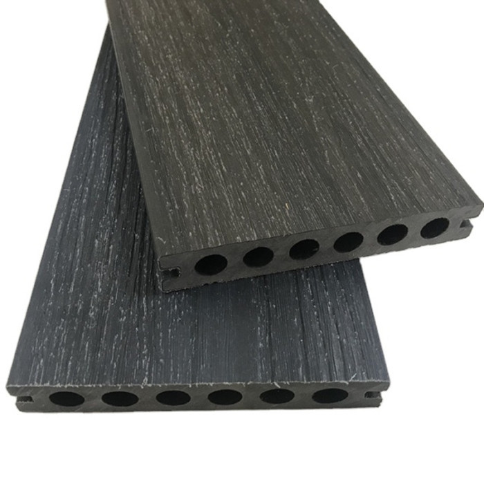 Anti-slip waterproof WPC co-extrusion decking wood grain board for exterior use