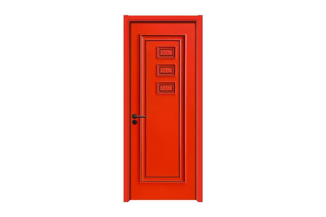 Eco-Friendly Painting WPC Door With Wood Powder And Biodegradable Polymers