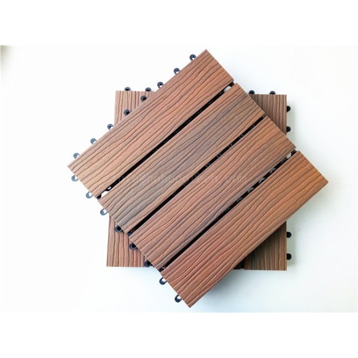 Low maintenance co-extrusion DIY balcony WPC tiles outdoor