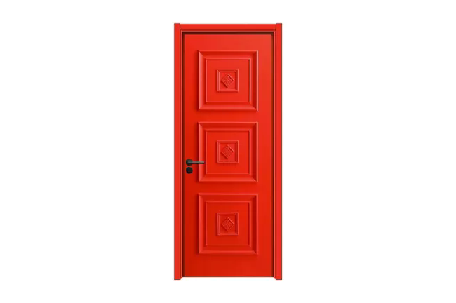 WPC Door Fire-Resistant Painting WPC Door For Commercial Interiors