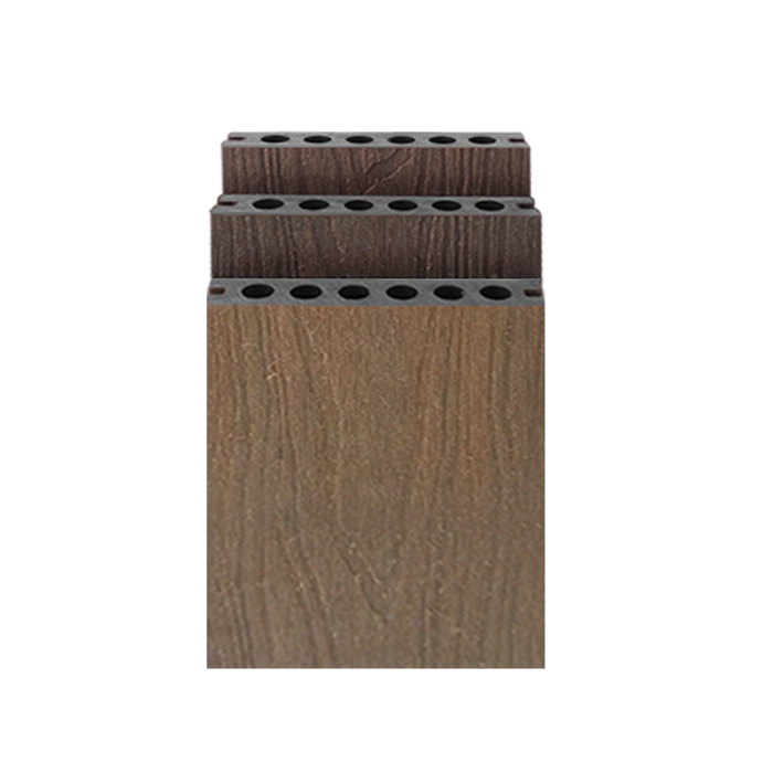 Hot Sales Customized Outdoor Skin-Friendly Co-Extrusion Wpc Hollow Decking/Engineering Flooring