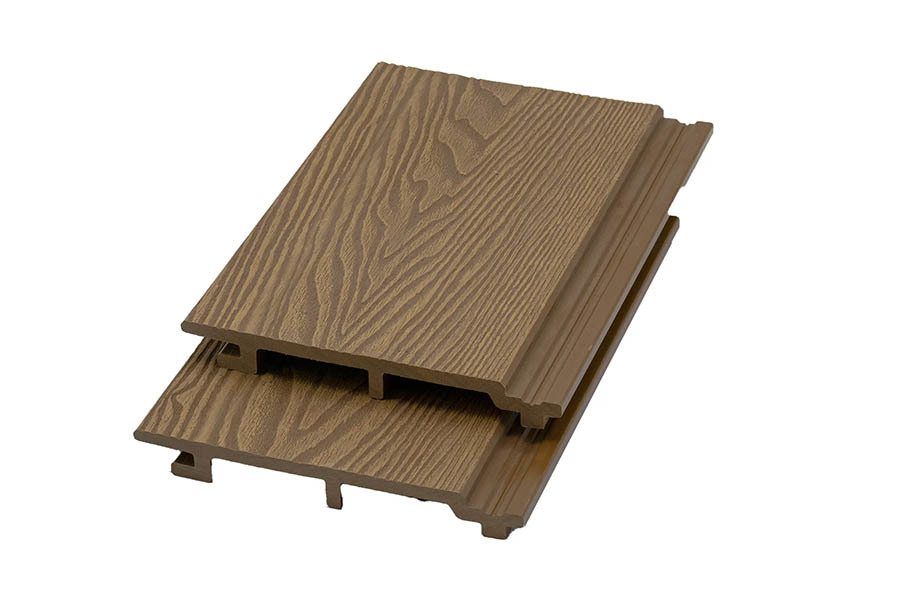 3D Embossed WPC Wall Cladding Wood Grain 174K21-Outdoor Composite Cladding