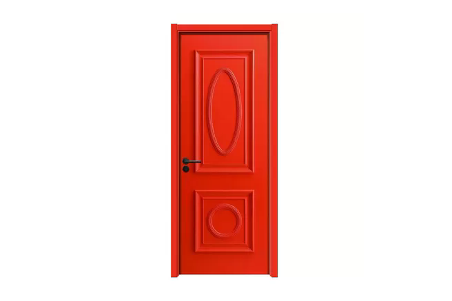 WPC Door Bedroom Fire-Resistant Painting WPC Door For Commercial Interiors
