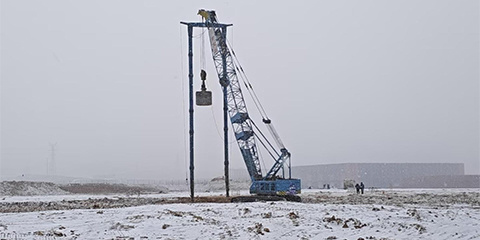 Carrying out the Xiguitu project in the snow