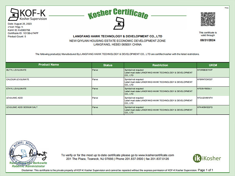 Kosher certification