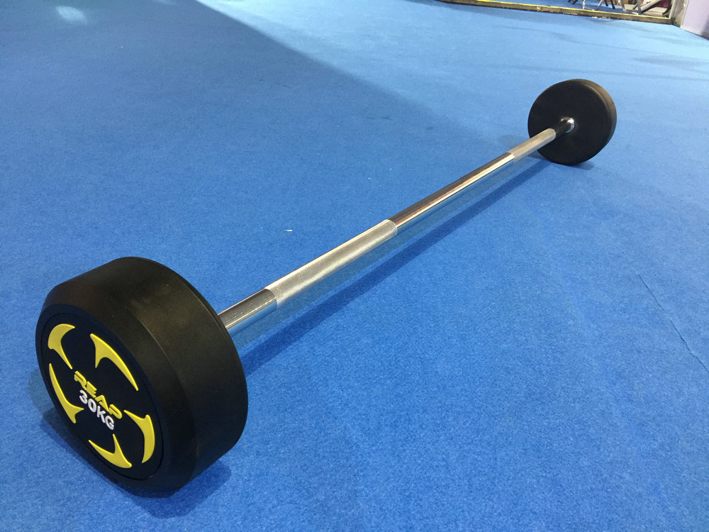 REAP rubber fixed barbell straight handle