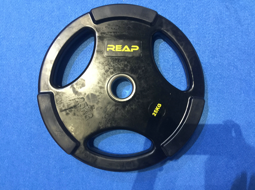 REAP olympic black rubber plate