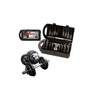 Black Cast Iron Dumbbell Set