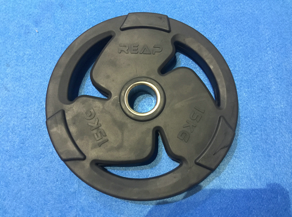 REAP olympic black rubber plate