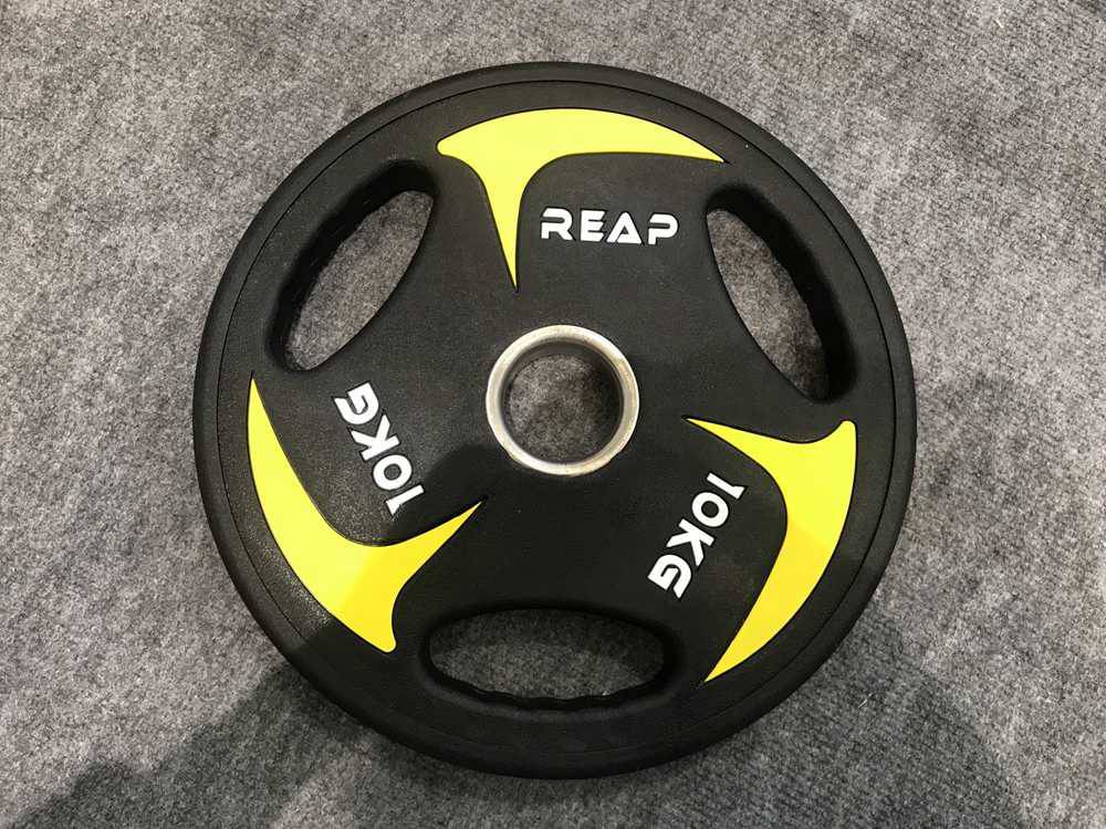 REAP pu tri grip weight plates