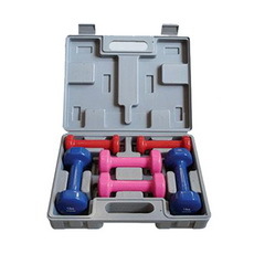 Vinyl Dumbbell Set with Case