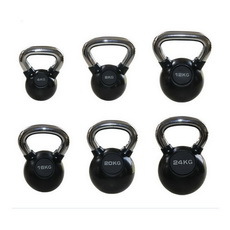 Black Rubber Kettlebell