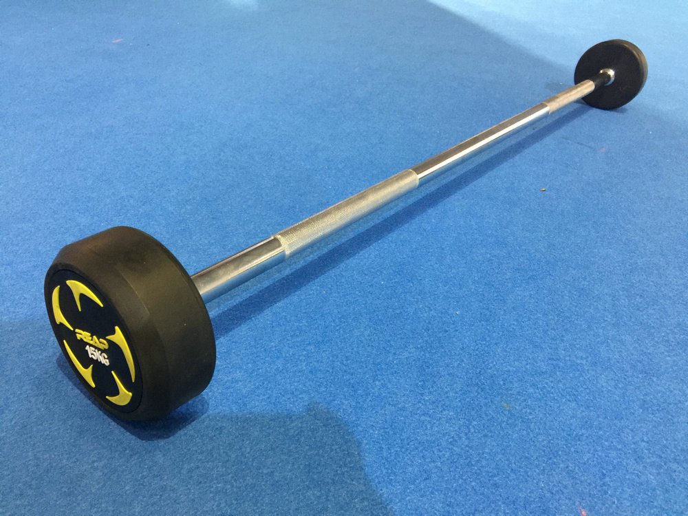 REAP rubber fixed barbell straight handle